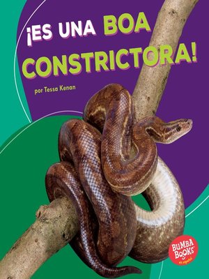 cover image of ¡Es una boa constrictora! (It's a Boa Constrictor!)
